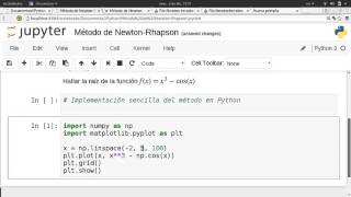 Método de Newton-Rhapson con Python