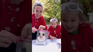 EXPLODING SNOWMAN! ⛄️ STEM Experiment!! #trending #shorts #viral #follow #stem #holiday #subscribe