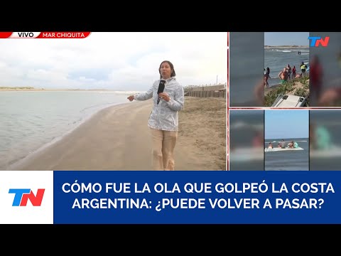 OLA GIGANTE EN MAR CHIQUITA I Cómo sucedió el fenómeno que dejó un muerto y 35 heridos en la costa