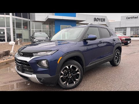 2022 Chevrolet TrailBlazer AWD 4dr LT in Blue for sale at Boyer Chevrolet Lindsay Ltd. in Lindsay, ON