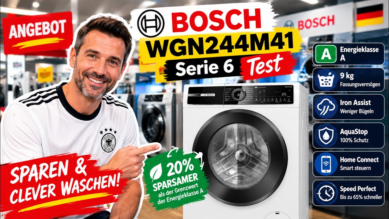Bosch WGN244M41 Serie 6 Waschmaschine Test