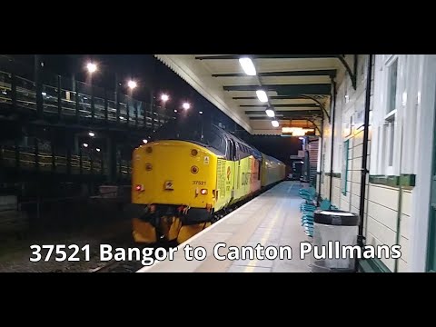 Prestatyn 17.04.2019 - Colas 37521 on Network Rail Test train  DBSO