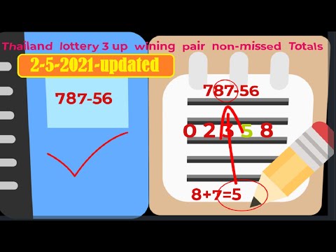 2-5-2021-Thailand  lottery 3 up  wining  pair  non-missed  Totals