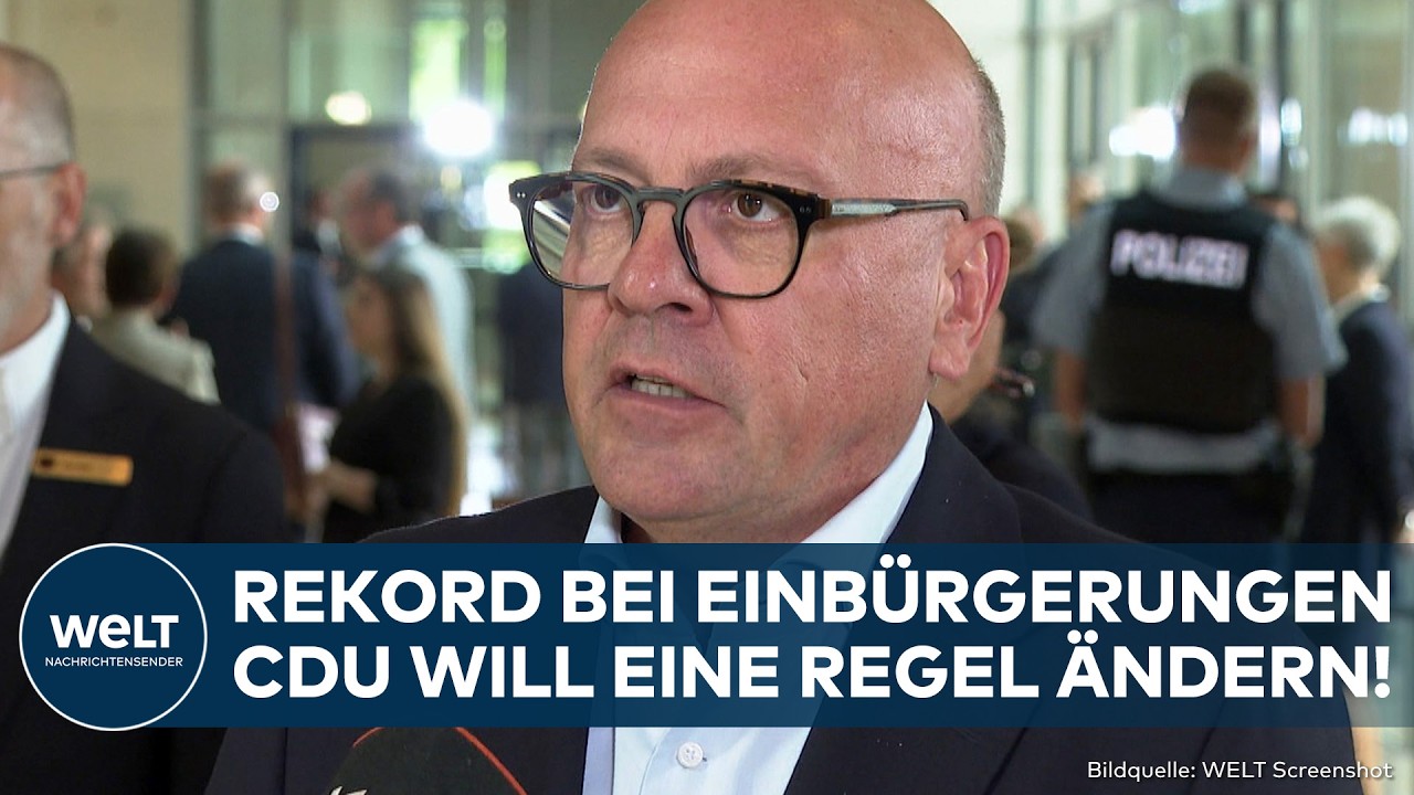 DEUTSCHLAND: Rekord bei Einbürgerungen! CDU macht klare Ansage! Eine Regel soll geändert werden