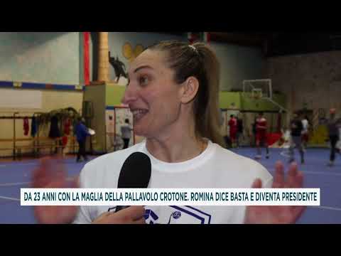 DA 23 ANNI CON LA MAGLIA DELLA PALLAVOLO CROTONE. ROMINA DICE BASTA E DIVENTA PRESIDENTE