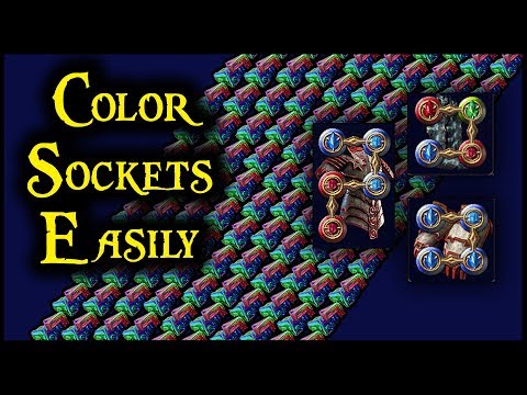 3 Easy Tricks To Color Your Sockets Easily In POE | Behind Eyes Gaming (Path of Exile)