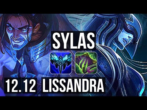 SYLAS vs LISSANDRA (MID) | 12/0/3, Legendary, 600+ games | KR Master | 12.12
