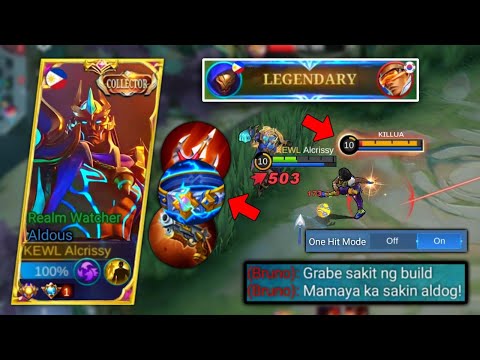 ALDOUS 1 HIT BUILD IN MIDLANE IS LITERALLY BROKEN! NEW ROTATION! ALDOUS BEST BUILD 2022 - mlbb