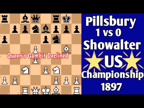 Pillsbury vs Showalter || US Championship, 1897 #chess
