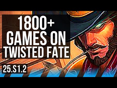 TWISTED FATE vs ANIVIA (MID) | 1800+ games | KR Diamond | 25.S1.2