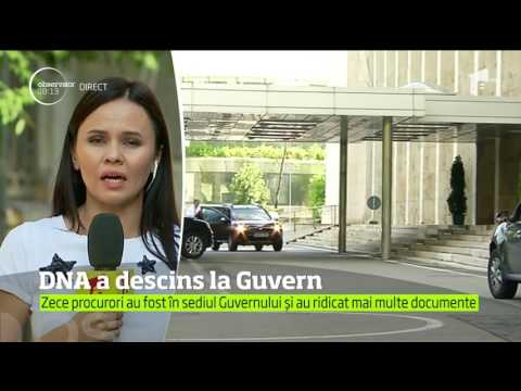 Sediul Guvernului a fost luat cu asalt de procurorii anticorupţie