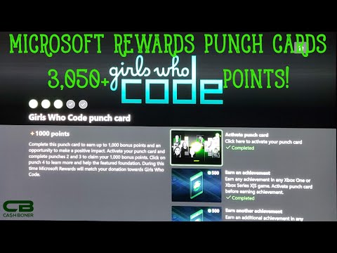 Girls Who Code & March Monthly Bonus Round Microsoft Rewards Punch Cards - 3,050+ Points & Extras!