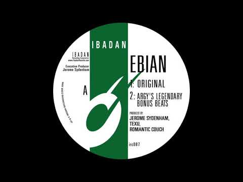 Jerome Sydenham, Texu, Romantic Couch - Ebian (Argy Legendary Bonus Beats)[Ibadan Records,IRC087_A2]