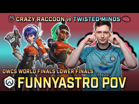 [ FunnyAstro ] Lucio at it's PEAK | Crazy Raccoon vs Twisted Minds | OWCS World Finals Lower Finals