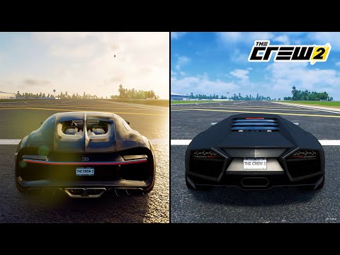 The Crew 2 | Bugatti Chiron 2017 vs. Lamborghini Reventon 2007 Performance and Sound Comparison