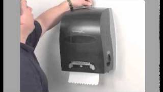 Sanitouch Manual Touchless Roll Towel Dispenser -- Loading
