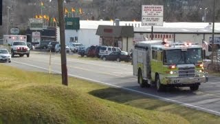 preview picture of video 'Roanoke County - Wagon 1 and Medic 1 Responding'