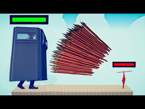 EPIC SHIELD vs EVERY GOD SPEAR THROWER - Totally Accurate Battle Simulator TABS LABS