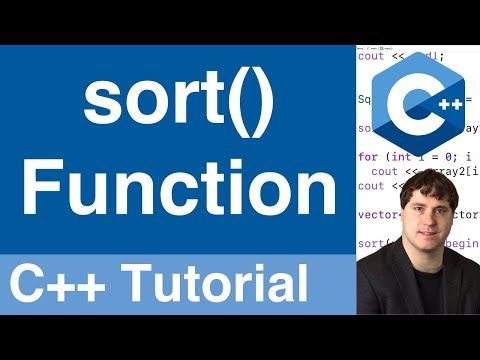 sort() Standard Library Function | C++ Tutorial