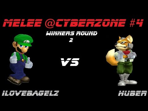 Melee @CyberZone #4: ilovebagelz (Luigi, C.Falcon) vs Huber (Fox)