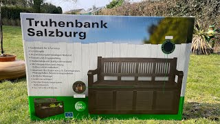 Eliware Gartenbank für 2 Personen mit viel Stauraum