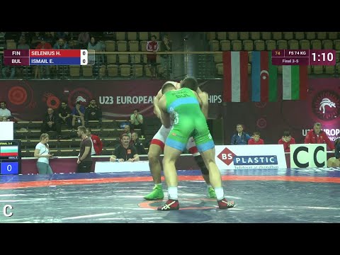 BRONZE FS - 74 kg: H. SELENIUS (FIN) df. E. ISMAIL (BUL), 3-3