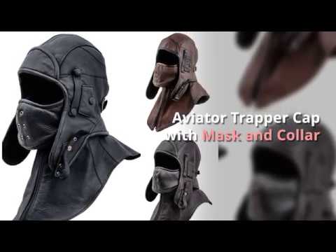 Leather Trapper Cap