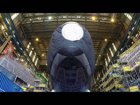 BAE Systems astute class submarine: 'Audacious' launch