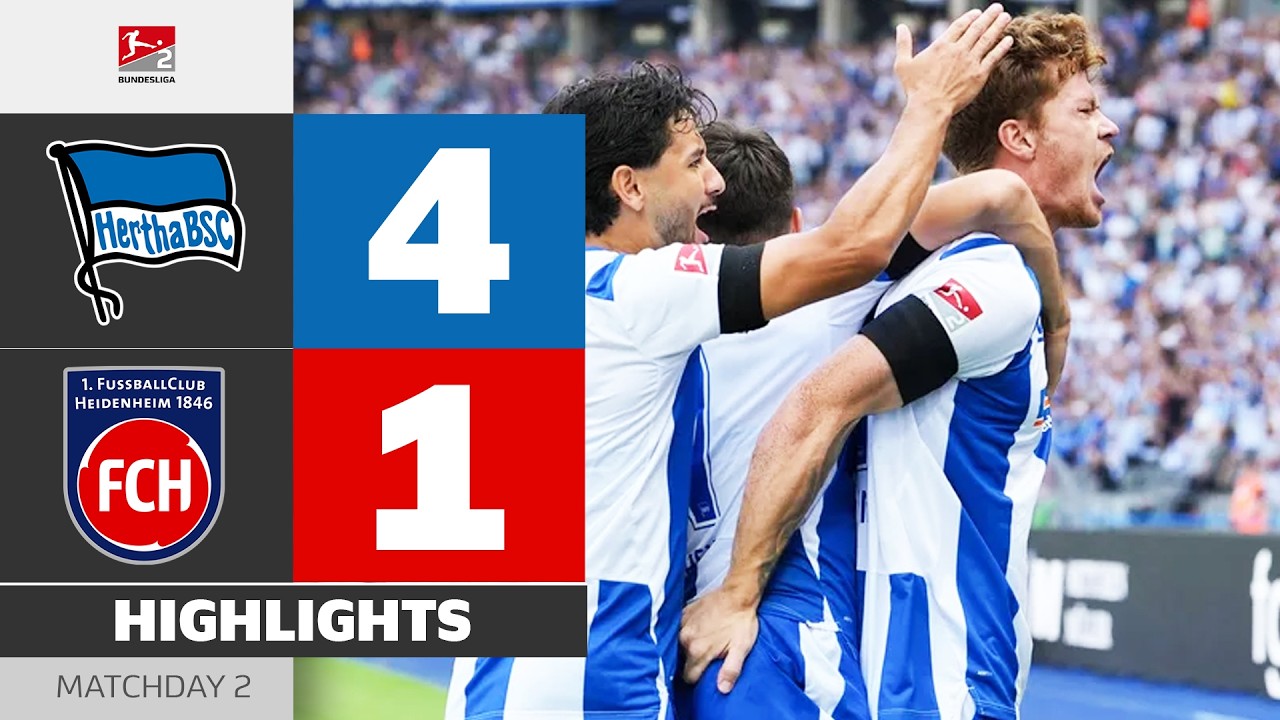 Dominant Win At Home! | HERTHA BSC - HEIDENHEIM | Highlights | Matchday 2 - Bundesliga 2 2026/27