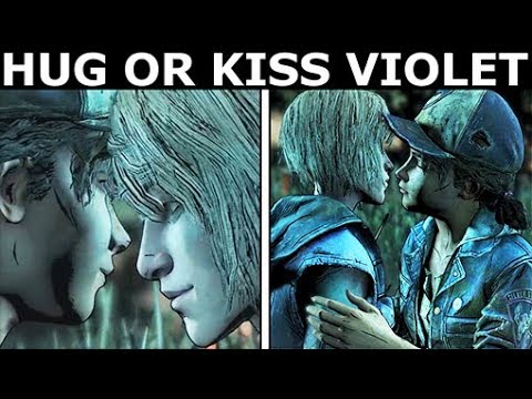 Hug Or Kiss Violet - All Choices - The Walking Dead Final Season 4 Episode 3: Broken Toys