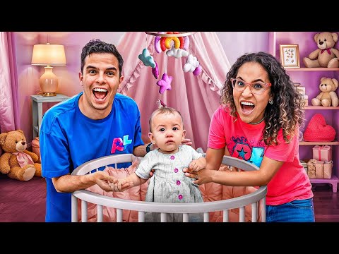 CONSTRUÍMOS UM QUARTO PARA O BEBÊ ABANDONADO! - ELA CHOROU*