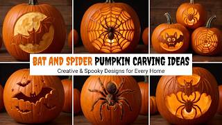 105+ Bat and Spider Pumpkin Carving Ideas 🎃 Spiderweb Stencil Cuts and Bat Wing Glow Designs 2026