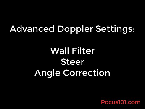 Wall Filter, Steering, and Angle Correction - Advanced Ultrasound Doppler Settings made Easy