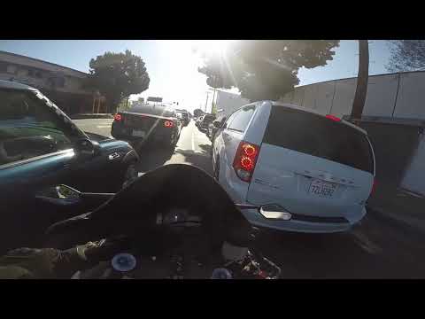LA Traffic Lane-splitting/South Central cruisin!