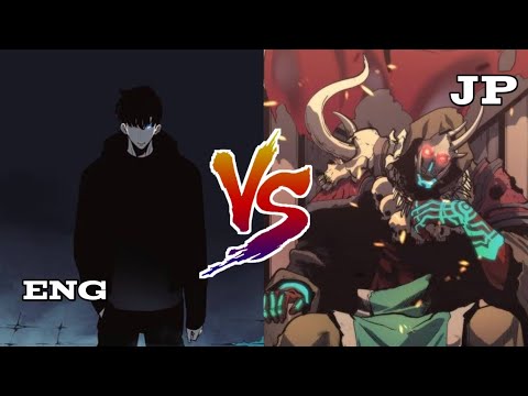 Sung Jin-woo (Dub) vs Kargalgan (Sub) fight scene | Solo Leveling Season 2 -Arise from the Shadow-