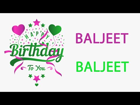 Happy Birthday to Baljeet - Hindi Birthday Wish From Birthday Bash