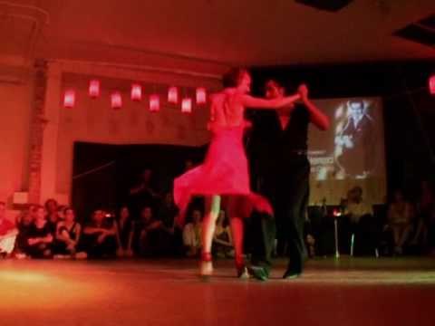  Silvana Capra  and  Roberto Herrera  are  dancing  to  the  milonga  "  El Lloron  "