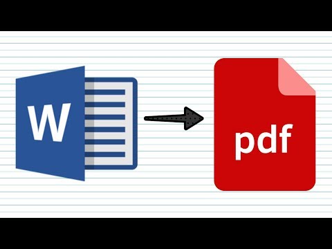 איך להפוך קובץ וורד לקובץ PDF