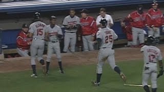1997ALDS Gm2: Indians score five in 4th to take lead