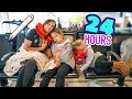 24 HOUR AIRPORT OVERNIGHT CHALLENGE!!