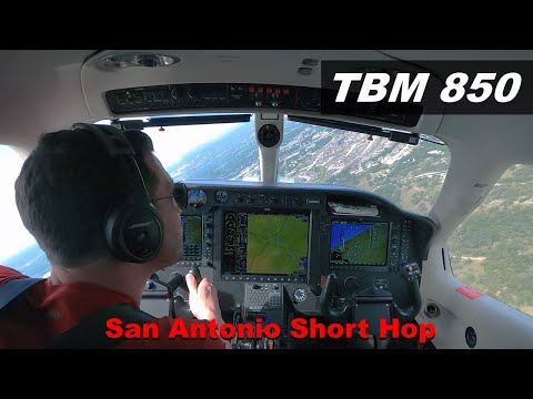 FULL FLIGHT VIDEO | TBM 850 San Antonio Short Hop (KSAT - 5C1) 4K UHD - YouTube