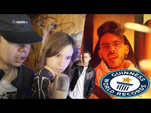 REACCIONAMOS A Kronno Zomber, RotterBeats - GOD - ZILLA ( Eminem Challenge ) Guinnes World Record