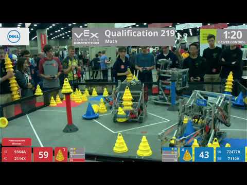 2018 VRC Math Q219 - 9364A 2114X vs 72477A 7110A - 111 to 92