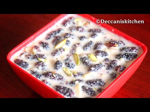 Shahtoot Malai Recipe (Mulberry Cream) Very Easy & Simple Dessert | Mulberry Cream Dessert