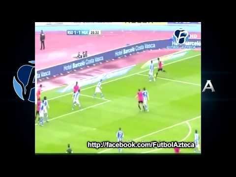 Real sociedad vs malaga 3-2 highlights Golazo Chilena de Vela HD
