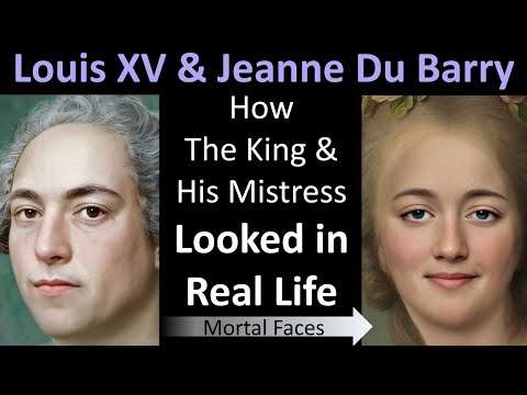 How KING LOUIS XV & His Mistress JEANNE DU BARRY Looked in Real Life- Portrait Recreations
