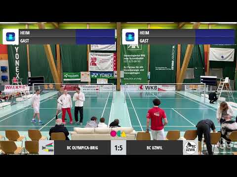 Badminton NLA - BC Olympica Brig vs. BC Uzwil