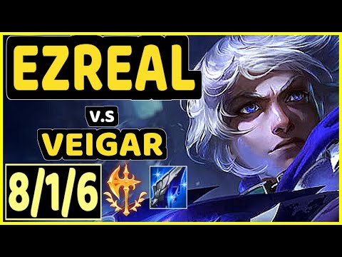 KEITH (EZREAL) vs VEIGAR - 8/1/6 KDA BOTTOM ADC CHALLENGER GAMEPLAY - NA