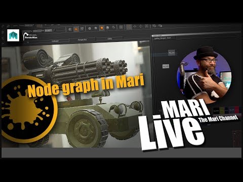 LIVE : Mari node based texturing | General updates | Mari production techniques ( EPISODE 15)