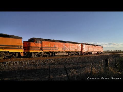 6KA2 GWA Grain Train At Gheringhap Loop - PoathTV Australian Railways